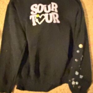 Olivia Rodrigo authentic Black Sour Tour Sweatshirt